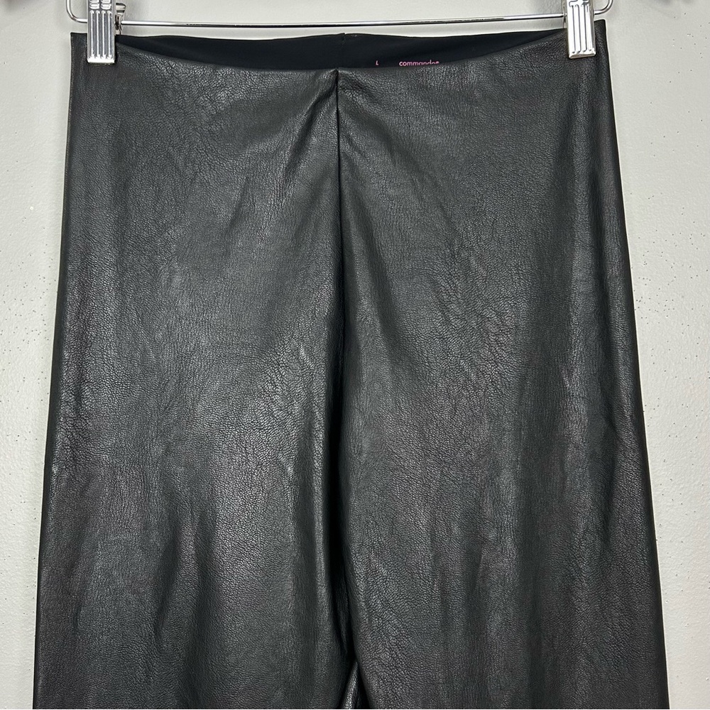 Commando Perfect Control Faux Leather Leggings Women’s Size L Smoothing Black - Picture 3 of 7